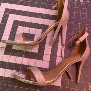 Material Girl Silver Sparkle Heels